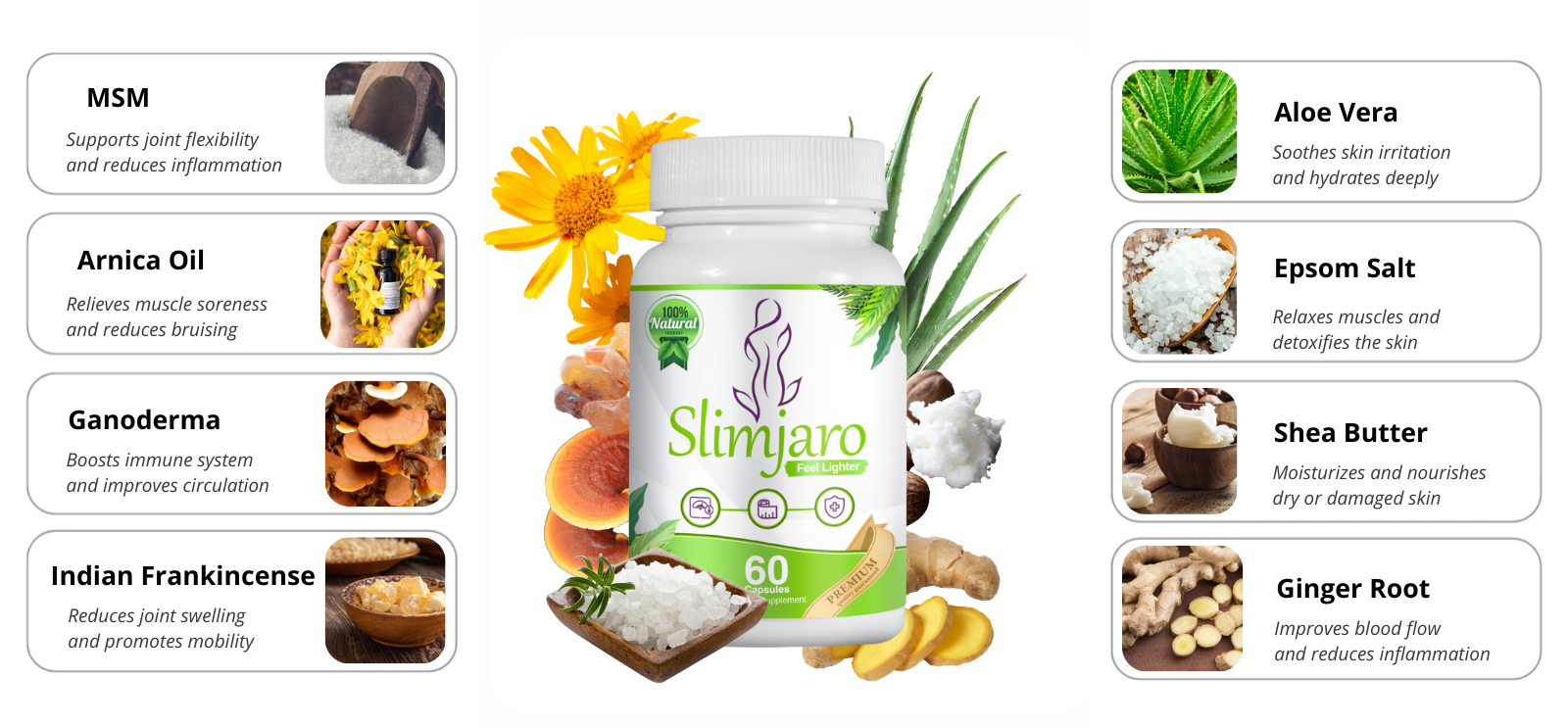 SlimJaro ingredients illustration